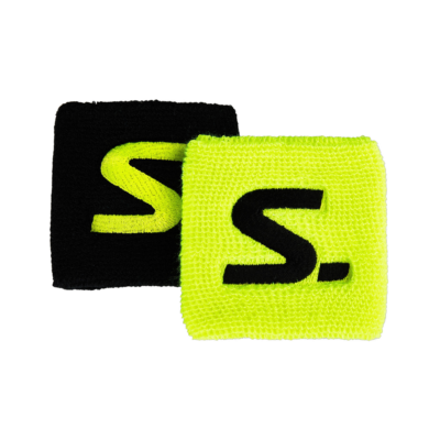 SALMING KORT VRISTBAND GUL/SVART 2-PACK