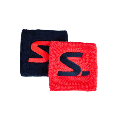 SALMING KORT VRISTBAND KORALL/MARINBLÅ 2-PACK